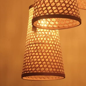 Celocia Bamboo Hanging Lamp - Handcrafted Eco-Friendly Ceiling Light