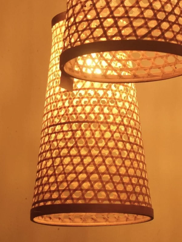 Celocia Bamboo Hanging Lamp - Handcrafted Eco-Friendly Ceiling Light