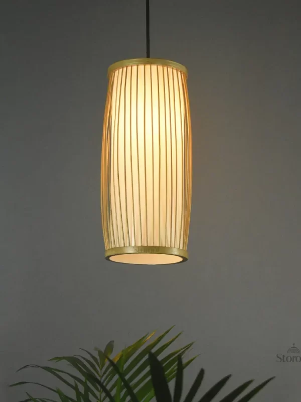 Celocia Bamboo Hanging Lamp - Handcrafted Eco-Friendly Ceiling Light