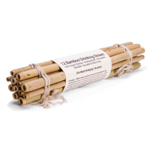BAMBOO STRAWS-(12) & SISAL FIBER CLEANER-(1)